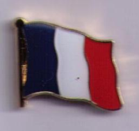 Frankreich  Flaggenpin ca. 16 mm