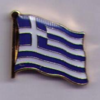 Griechenland  Flaggenpin ca. 16 mm