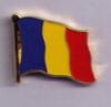 Rumänien  Flaggenpin ca. 16 mm