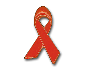 Pin: Red Ribbon 19 mm
