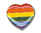 Rainbow Herz Flaggenpin 17 mm