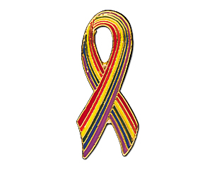 Pin: Rainbow Ribbon 19 mm