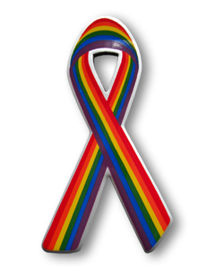 Magnet: Rainbow Ribbon vertikal 60 mm