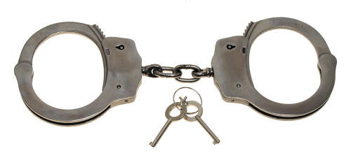 Handschelle, Edelstahl, mit Sicherheitsrille, 2 Schlüssel