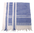 PLO Tuch, mit Fransen, blau-weiß,Gr. ca. 115x110cm