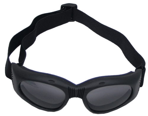 Bikerbrille, "Highway", schwarz, mit Gelenk