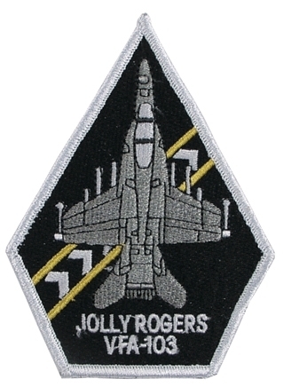 Stickabzeichen, "VF-103 JOLLY ROGERS"