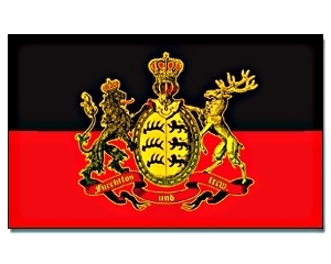 Königreich Württemberg & große Schrift Schwaben Flagge Fahne 1,50x0,90 Furchtlos 