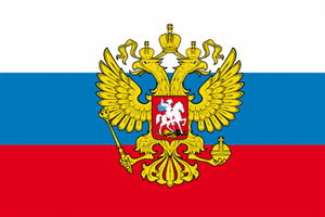 Russland mit Wappen Flagge 150*250cm