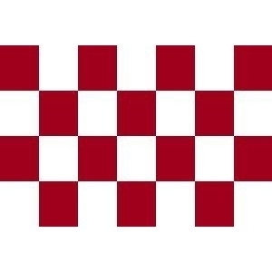 Karo Rot-Weiß Flagge 60*90cm