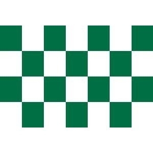 Karo Grün-Weiß Flagge 60*90cm