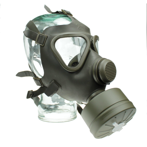 NVA Gasmaske SchM41M Schutzmaske grau gebraucht guter Zustand Größe 4