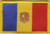 Andorra Flaggenpatch 4x6cm von Yantec