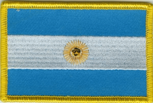Argentinien Flaggenpatch 4x6cm von Yantec