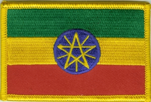 Äthiopien Flaggenpatch 4x6cm von Yantec