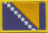 Bosnien Herzegowina Flaggenpatch 4x6cm von Yantec