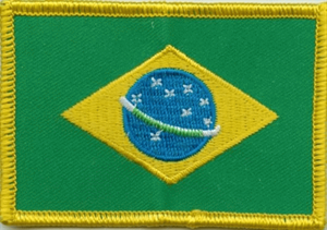Brasilien Flaggenpatch 4x6cm von Yantec