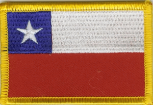 Chile Flaggenpatch 4x6cm von Yantec