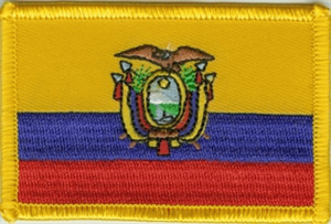 Ecuador Flaggenpatch 4x6cm von Yantec