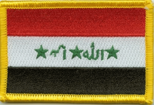 Irak Flaggenpatch 4x6cm von Yantec