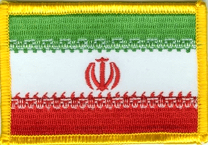 Iran Flaggenpatch 4x6cm von Yantec