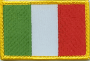 Italien Flaggenpatch 4x6cm von Yantec