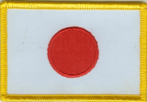 Japan Flaggenpatch 4x6cm von Yantec