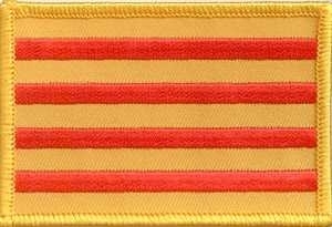Katalonien Flaggenpatch 4x6cm von Yantec