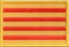 Katalonien Flaggenpatch 4x6cm von Yantec