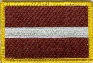 Lettland Flaggenpatch 4x6cm von Yantec