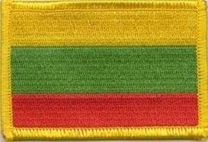 Litauen Flaggenpatch 4x6cm von Yantec