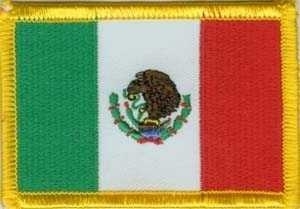 Mexiko Flaggenpatch 4x6cm von Yantec