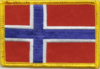 Norwegen Flaggenpatch 4x6cm von Yantec