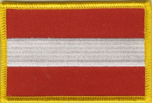 Österreich Flaggenpatch 4x6cm von Yantec