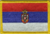 Serbien mit Wappen Flaggenpatch 4x6cm von Yantec