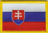 Slowakei Flaggenpatch 4x6cm von Yantec