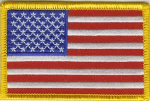 USA Flaggenpatch 4x6cm von Yantec