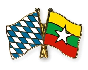 Freundschaftspin Bayern - Myanmar