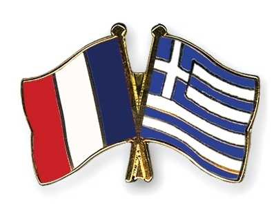 Frankreich - Griechenland Freundschaftspin