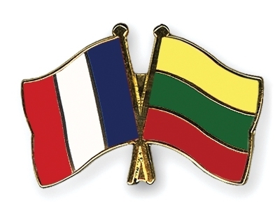 Frankreich - Litauen Freundschaftspin