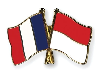 Frankreich - Indonesien Freundschaftspin