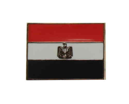 Ägypten Flaggenpin eckig