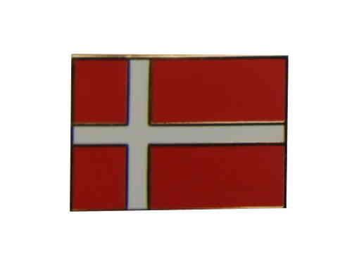 Dänemark Flaggenpin eckig