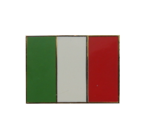 Italien Flaggenpin eckig