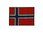 Norwegen Flaggenpin eckig