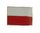 Polen Flaggenpin eckig
