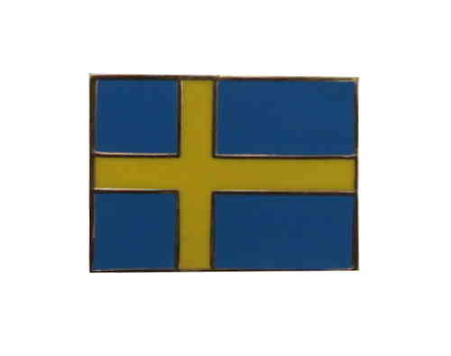 Schweden Flaggenpin eckig