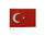 Türkei Flaggenpin eckig
