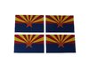 Arizona  Flaggenaufkleber 4er Set 8 x 5 cm