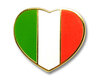 Italien Herz Flaggenpin